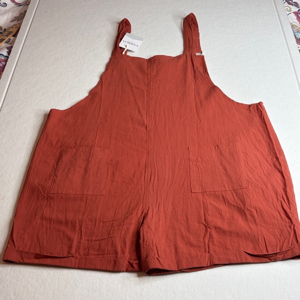 Burnt Orange Overalls Rompers XXL - Picture 7 of 9